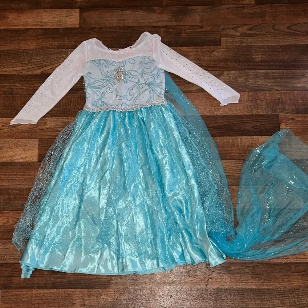 Sparkling Blue Princess Costume for Kids